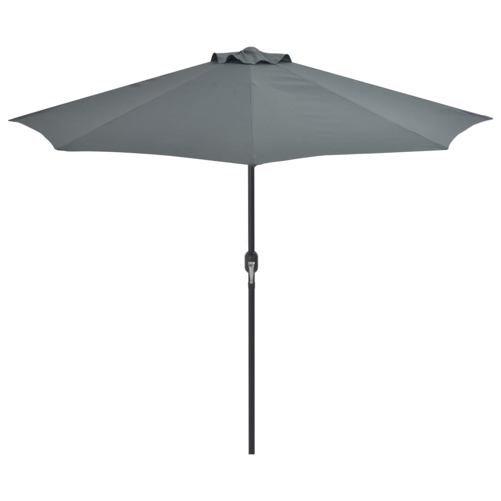 NNEVL Balcony Parasol with Aluminium Pole Anthracite 270x135 cm Half-2