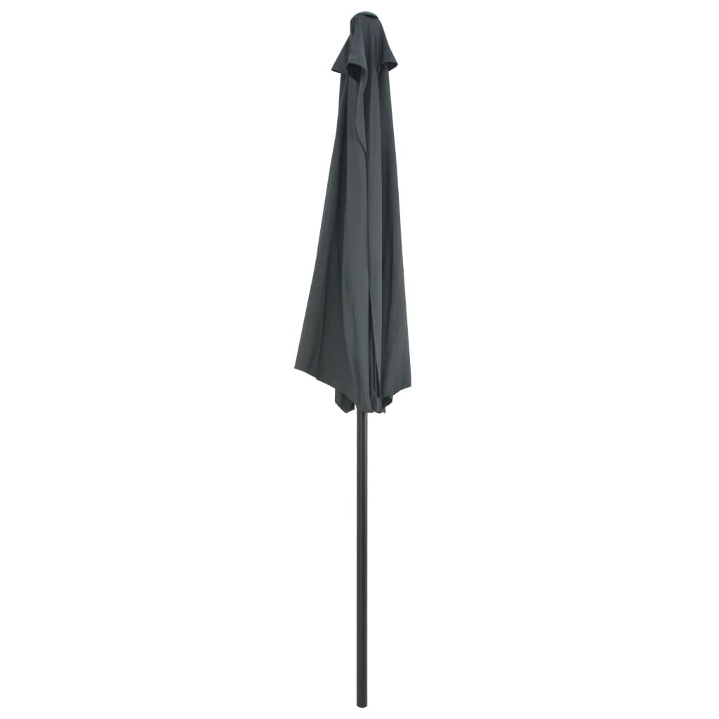 NNEVL Balcony Parasol with Aluminium Pole Anthracite 270x135 cm Half-4