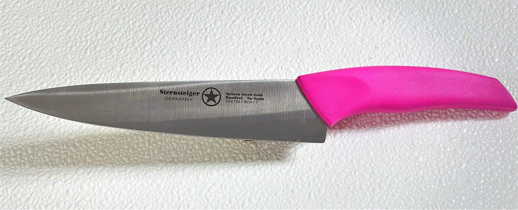 Ergo Chef's Knife in Pink handle-0