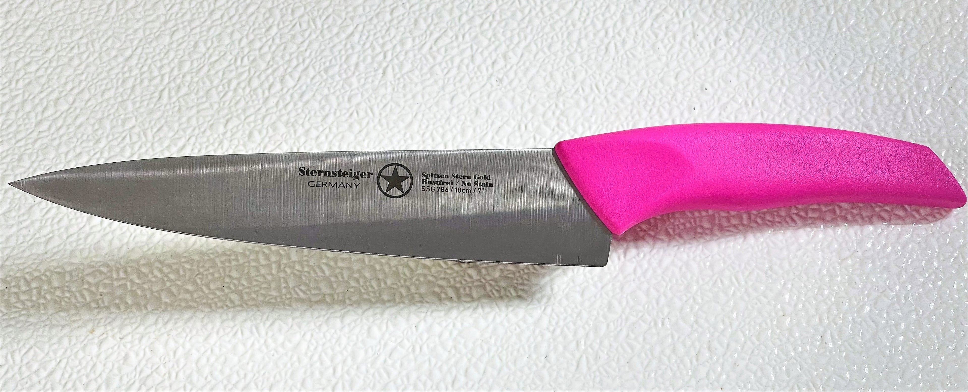 Ergo Chef's Knife in Pink handle-0